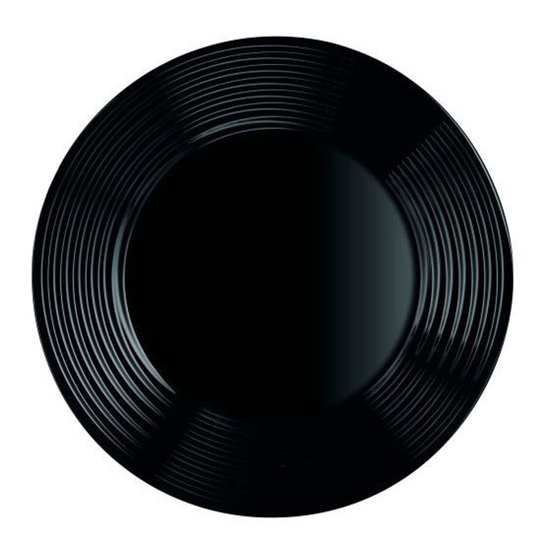 Lot De 6 Assiettes Dessert LUMINARC Harena 19 cm - Noir