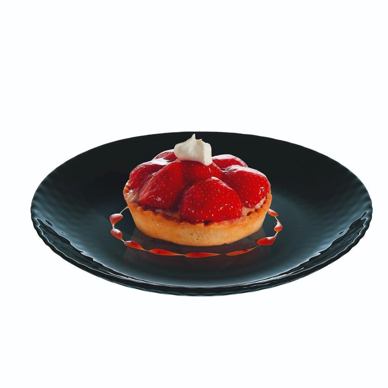 Lot De 6 Assiettes Dessert LUMINARC Pampille 19 cm - Noir