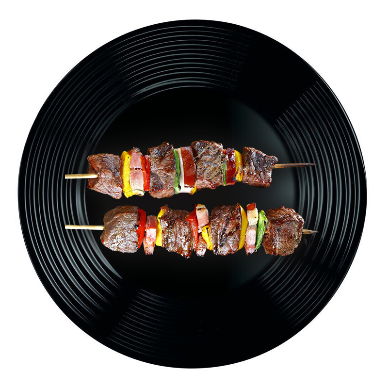 Lot De 6 Assiettes Plates LUMINARC Harena 25 cm - Noir