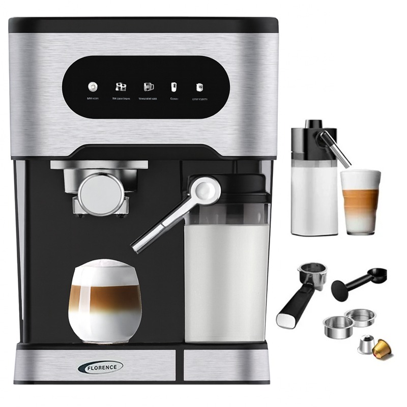 Machine à Café 5EN1 Expresso FLORENCE HK-459 1350W - Noir