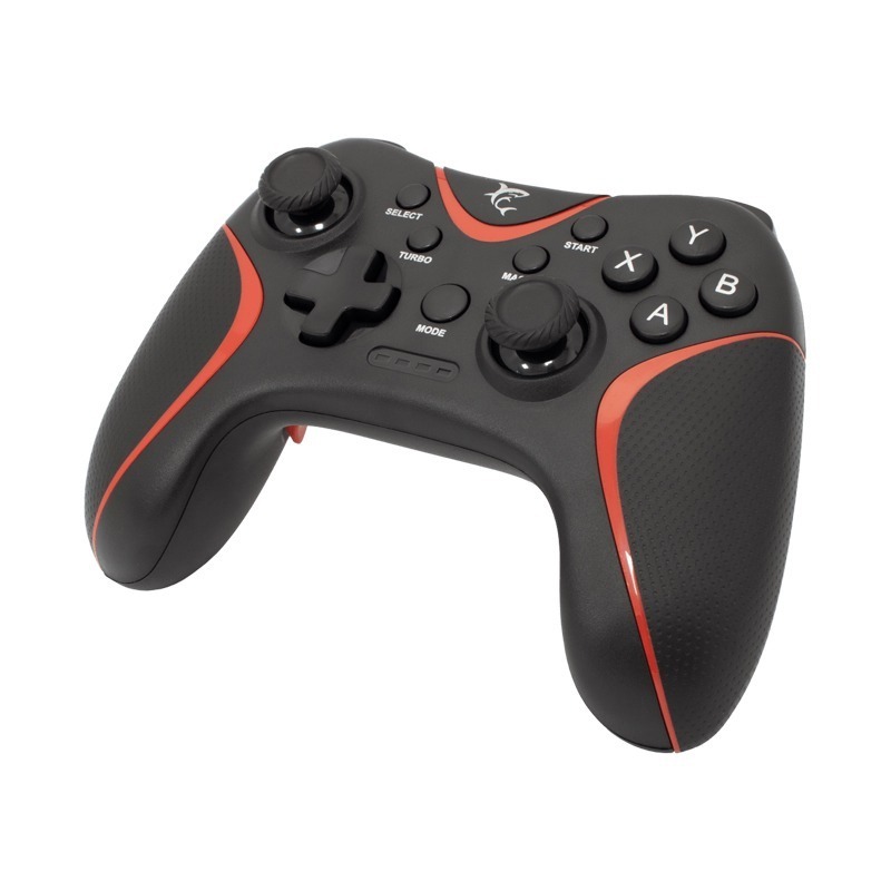 Manette de Jeu 3en1 WHITE SHARK DECURION GP-2038 - Noir et Rouge