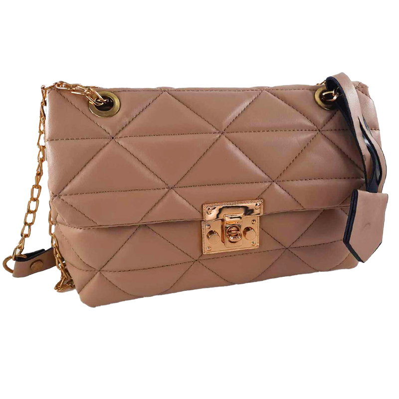 Sac Bandoulière MODALINE Mary avec Chaine - Beige & Gold