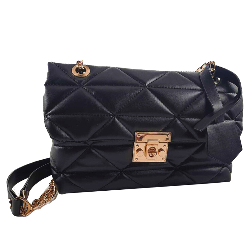 Sac Bandoulière MODALINE Mary avec Chaine - Noir & Gold