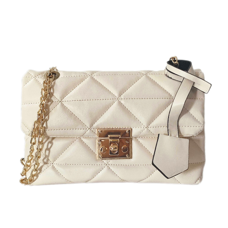 Sac Bandoulière MODALINE Mary avec Chaine - Blanc Sale & Gold