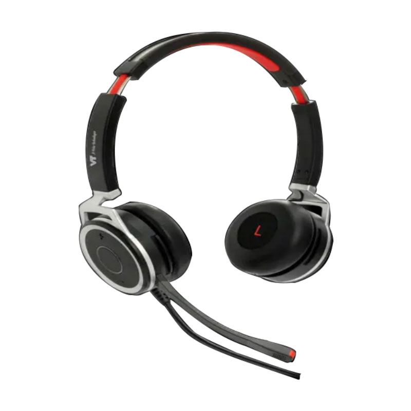Micro Casque Filaire VT Double Oreillette VTX220 - Noir