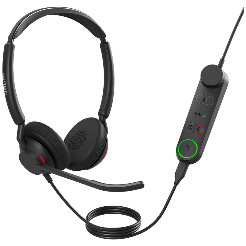 Micro Casque Filaire JABRA ENGAGE 50 II MS DUO USB-A - Noir