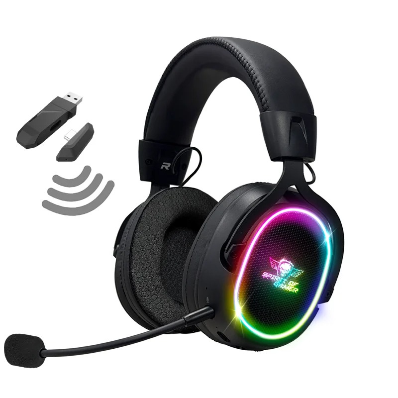 Micro Casque Sans FIL Gamer SPIRIT OF GAMER XPERT- H1200 - Noir