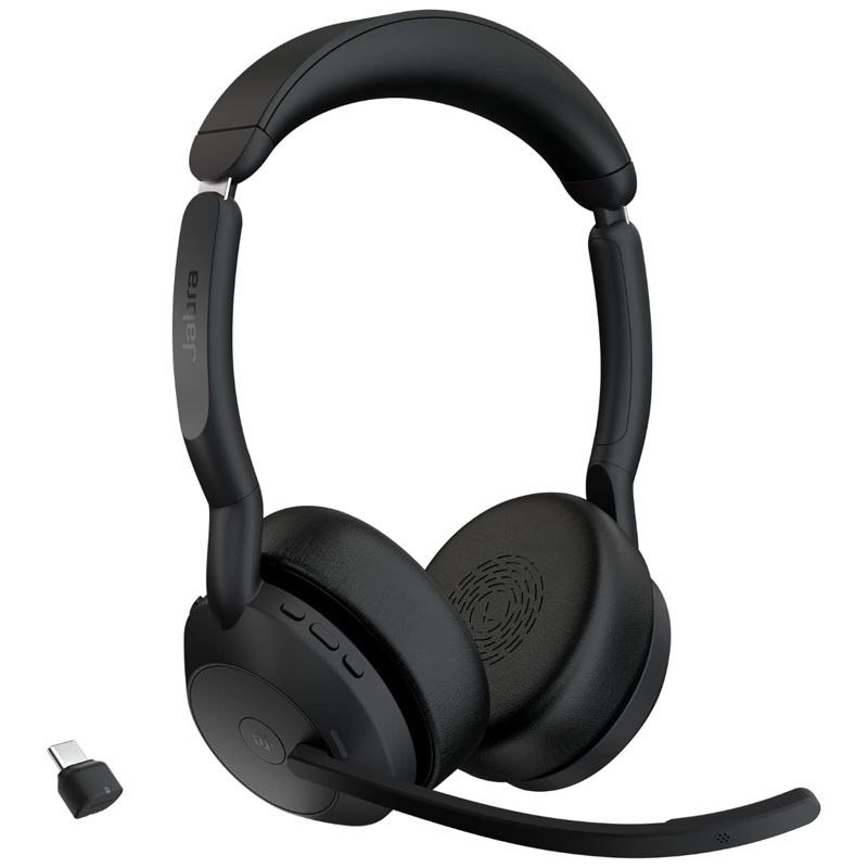 Micro Casque Sans Fil JABRA EVOLVE2 55 MS USB-A - Noir