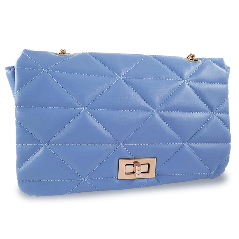 Sac Bandoulière MODALINE Milessa avec Chaine - Gold & Bleu