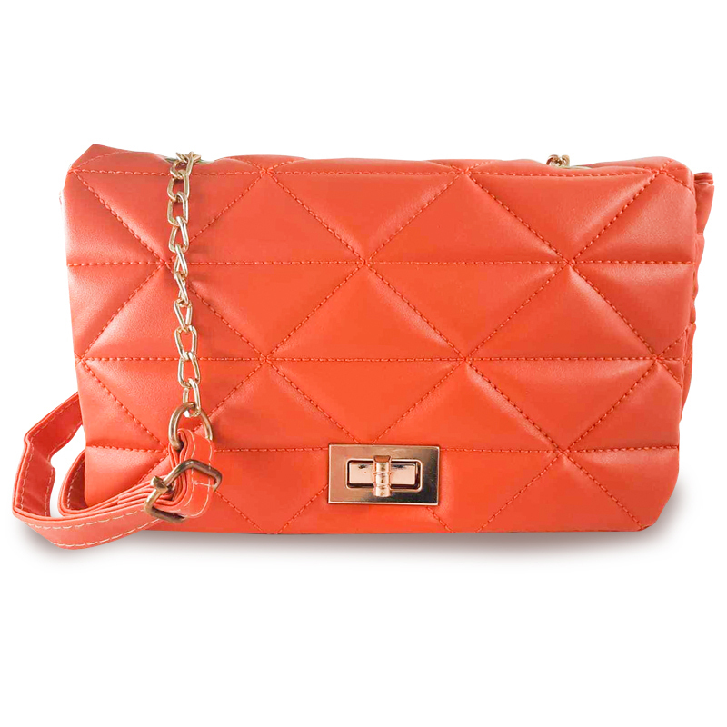 Sac Bandoulière MODALINE Milessa avec Chaine - Gold & Orange