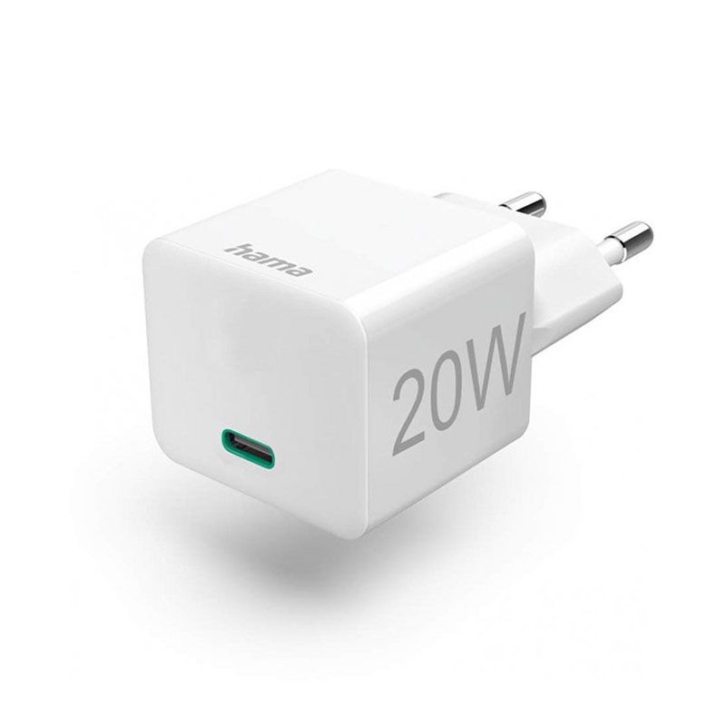 Mini Chargeur HAMA Qualcomm 20W - Blanc