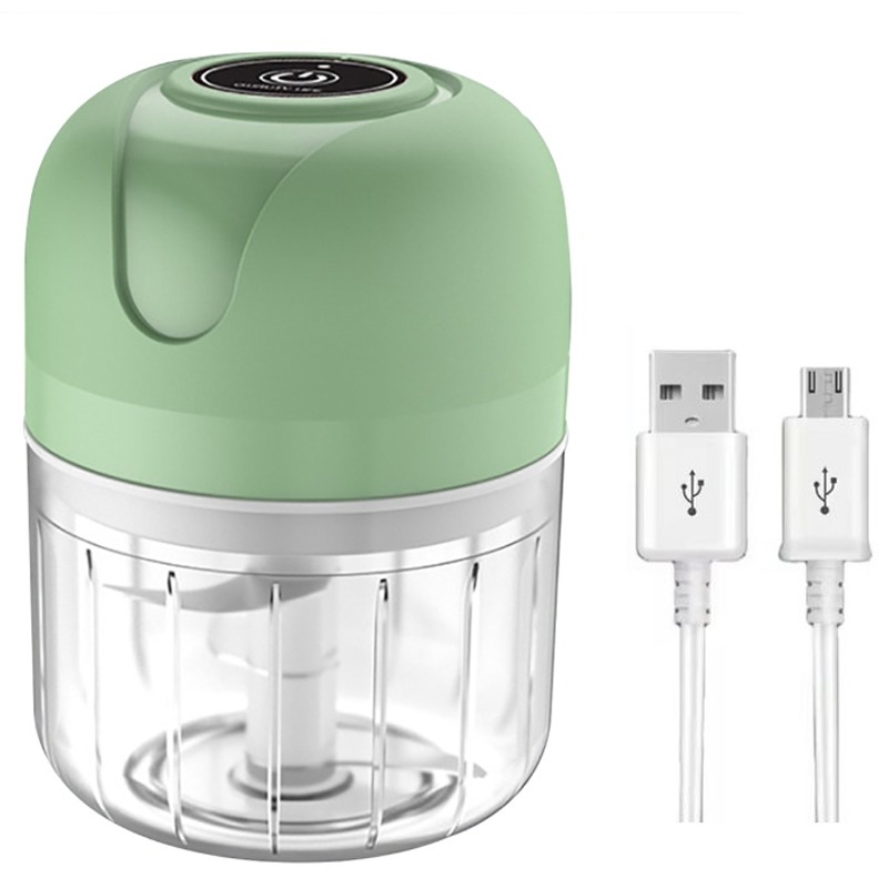 Mini Hachoir Électrique Rechargeable 250ml - Vert
