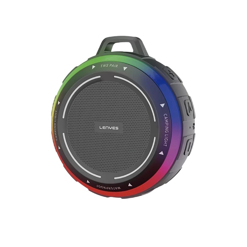 Mini Haut Parleur LENYES S223 Bluetooth RGB  - Noir