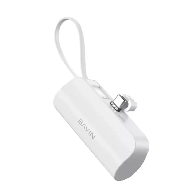 Mini Power Bank BAVIN PC012 5000 mAh - Blanc