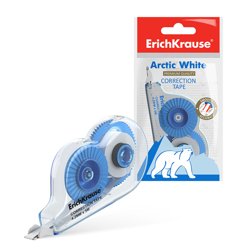 Correcteur à Ruban ERICHKRAUSE 4.2mm x 5m Blanc arctique
