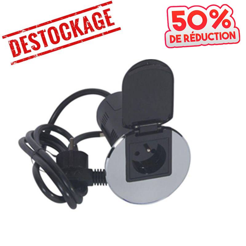 Module de Bureau Encastré LEGRAND 054057 2P+T USB - Métal