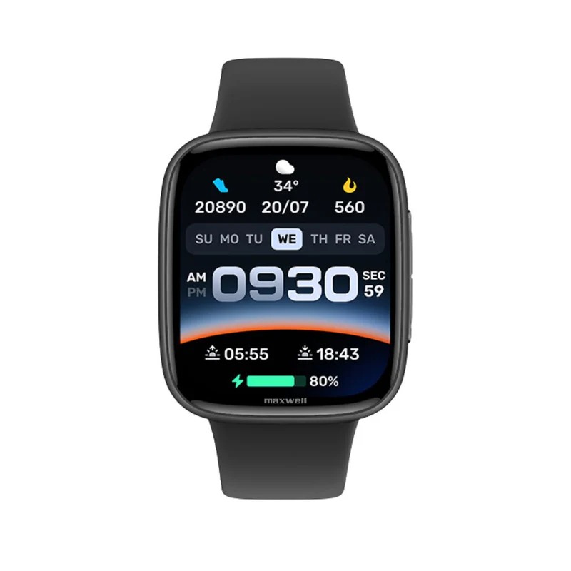 Montre Connectée Maxwell SW20 AMOLED GTX20- Noir