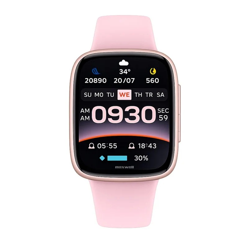 Montre Connectée Maxwell SW20 AMOLED GTX20 - Rose