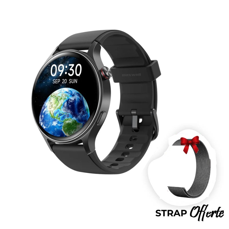 Montre Connectée  Maxwell SWR1 AMOLED AR01- Noir