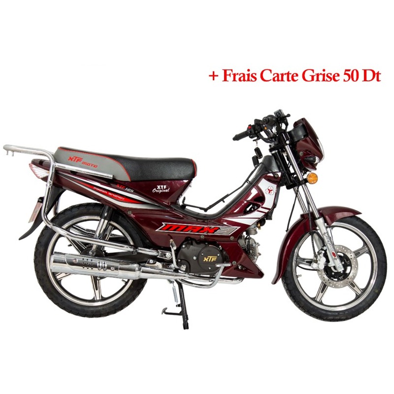 Moto à Essence FORZA XTF 125cc Monocylindre - Rouge Bordeaux