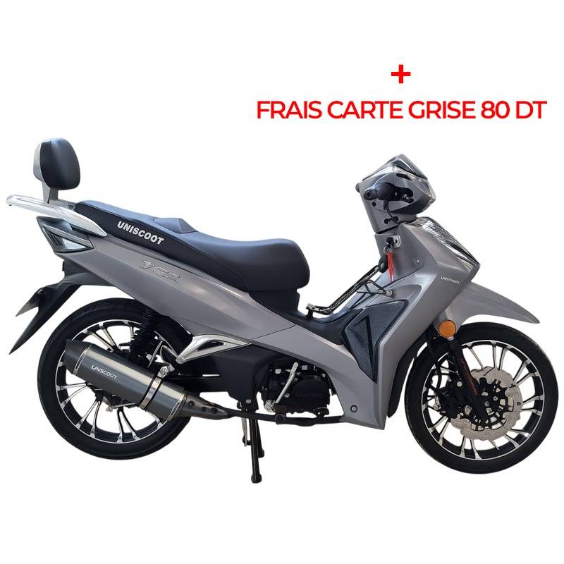 Moto UNISCOOT TIGER 125CC - Gris