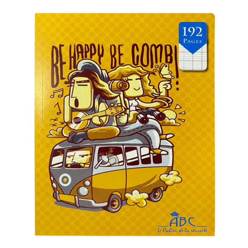 Cahier Super ABC 192 Pages 60GR Avec couverture Vernis Lavable