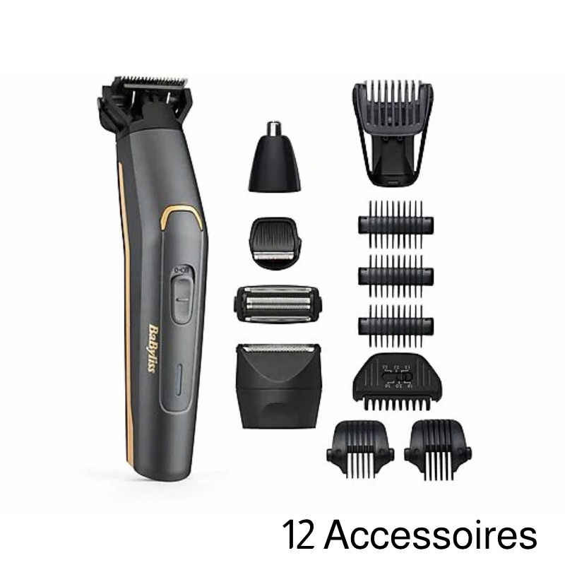Tondeuse Multi-usages 12En1 BABYLISS Graphite Precision - MT987E
