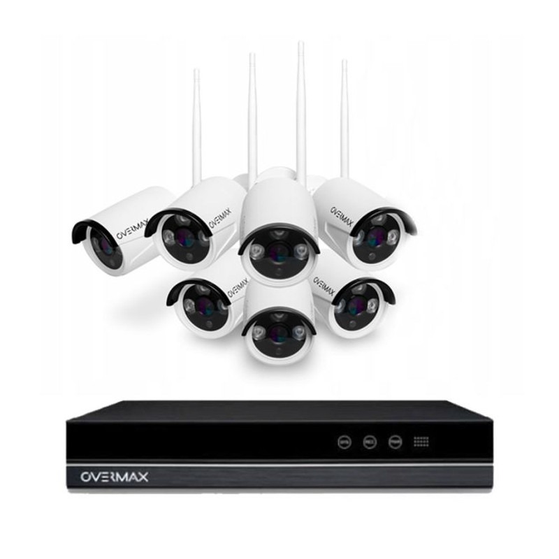 Kit de Surveillance OVERMAX NVR 4.0 +3 SINGLE NVR + 7 Caméras Externes