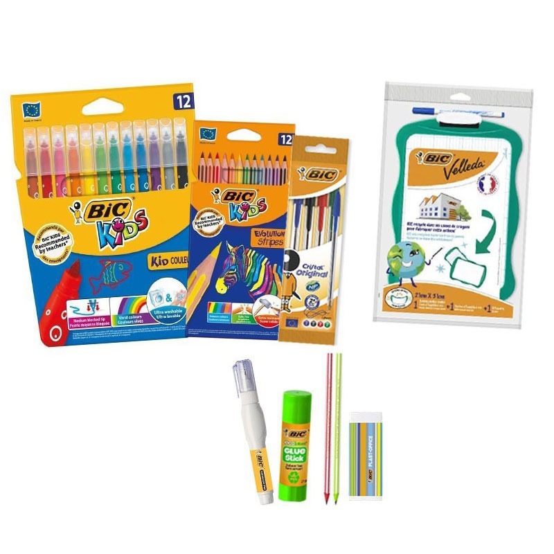 Pack de 10 articles BIC scolaires
