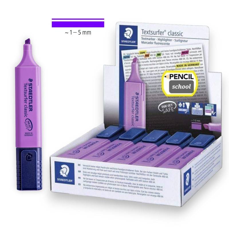 Pack de 10 Surligneurs STAEDLTER Textsurfer classic 364 - Violet