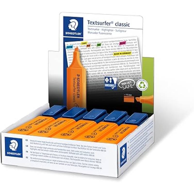 Pack de 10 Surligneurs Staedlter Textsurfer classic - Orange
