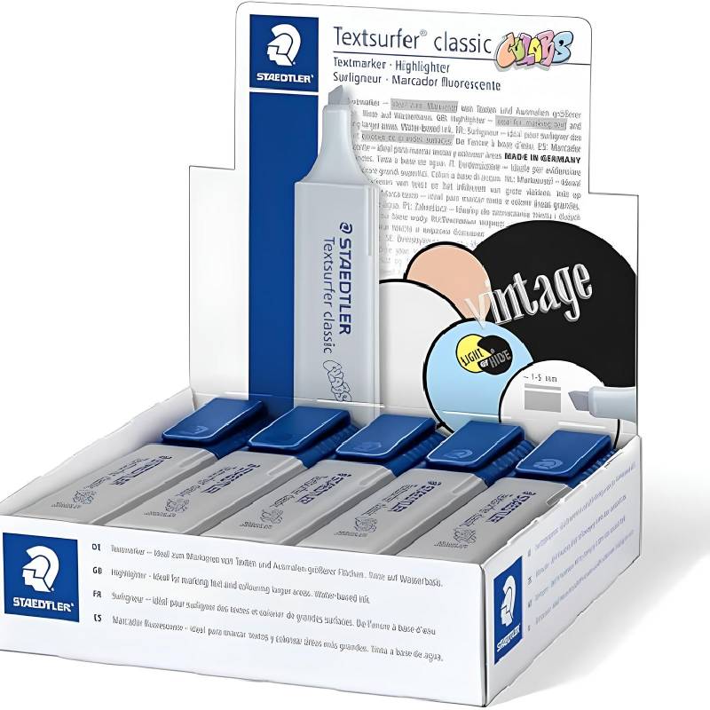 Pack de 10 Surligneurs STAEDTLER TEXTSURFER Classic - Gris Clair
