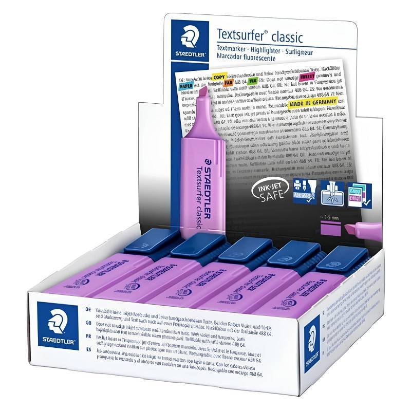 Pack de 10 Surligneurs STAEDTLER TEXTSURFER Classic - Lavande