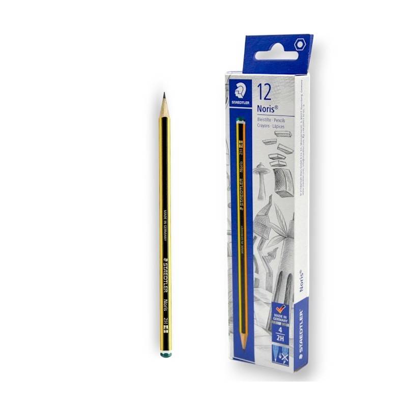 Pack de 12 Crayons Graphite Noris STAEDTLER N.4 2H