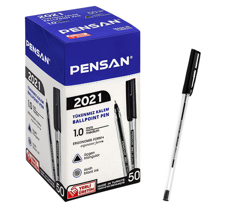 Pack De 50 Stylos à Bille PENSAN - Noir