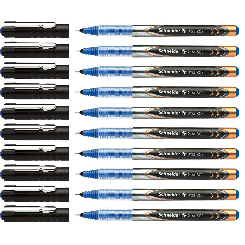 Pack de 12 Stylos à Bille Roller SCHNEIDER Xtra 823 0.3 mm - Bleu