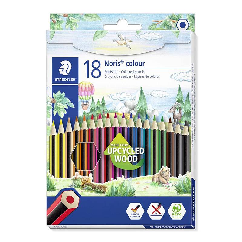 Pack de 18 Crayon de couleur STAEDTLER Noris 185