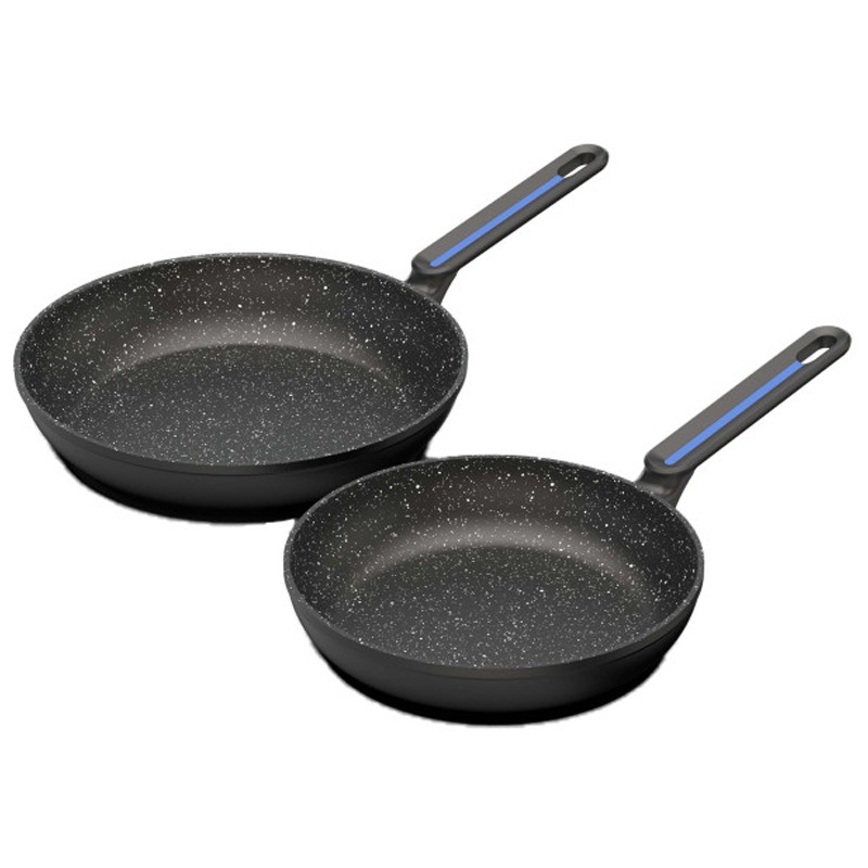 Pack De 2 Poêles TECHWOOD 28cm&24cm - Noir