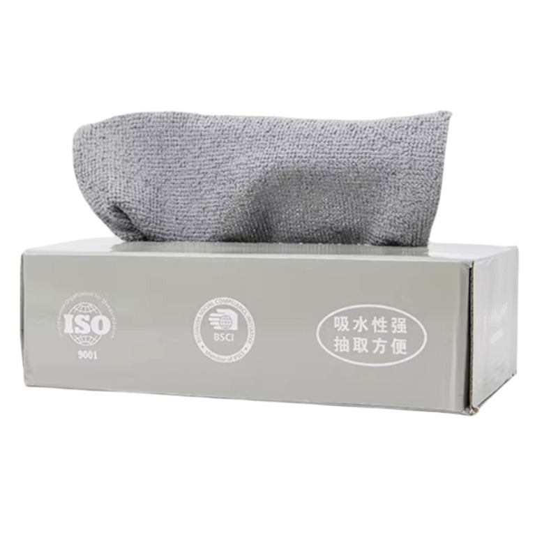 Pack de 20 Serviettes de Cuisine en Microfibre - Gris