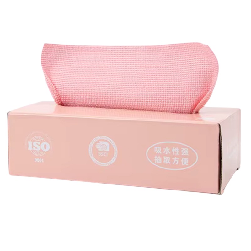 Pack de 20 Serviettes de Cuisine en Microfibre - Rose