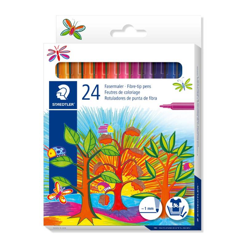 Pack de 24 Feutres à pointe fibre STAEDTLER 325 C24