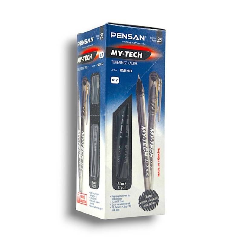 Pack de 25 Stylos à Bille PENSAN MY TECH - Noir