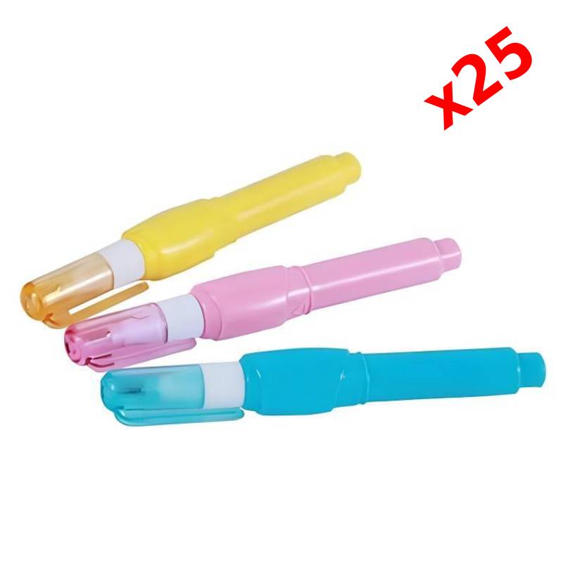 Pack de 25 Stylos Correcteur Pointe fine 7 ml (5916541)