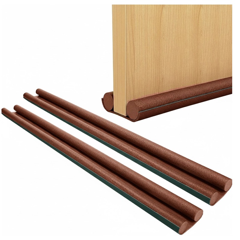 Pack de 3 Bas de Porte Double Boudin Isolant 90 cm