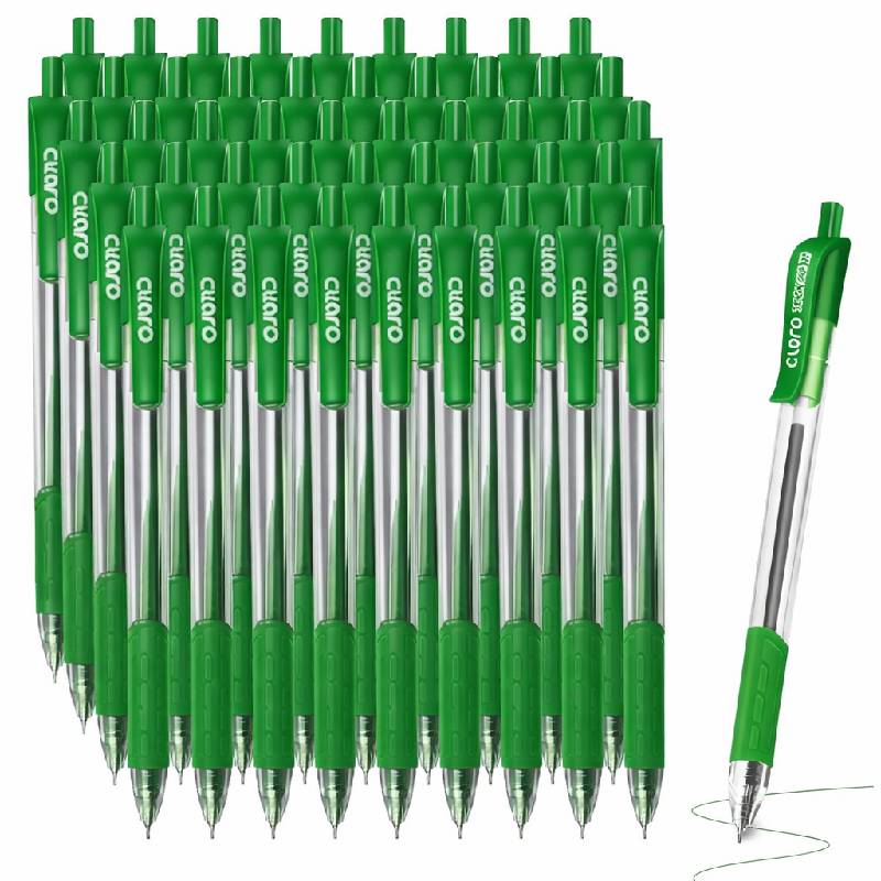 Pack de 50 Stylos à Bille CLARO Trion Grip RT - Vert