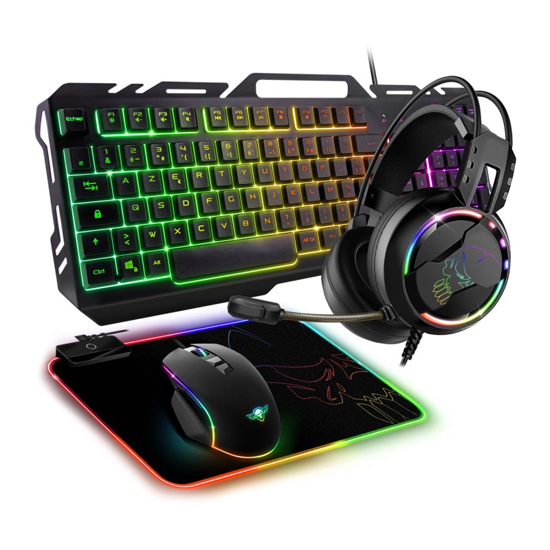 PACK Gaming 4 en 1 SPIRIT OF GAMER Ultimate 300 - Noir