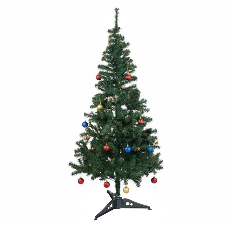 Pack Sapin de Noël 120 cm Avec 30 Accessoires - Vert
