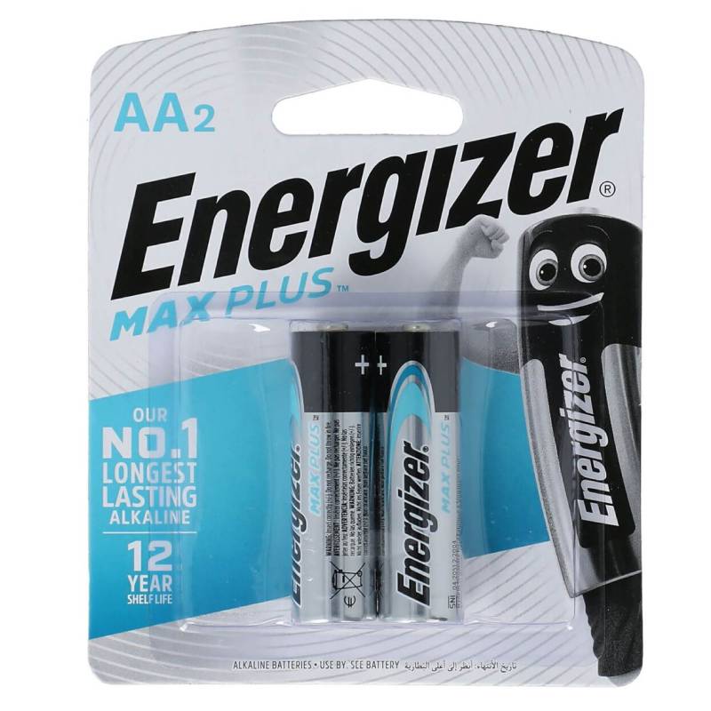 2 Piles ENERGIZER MAX PLUS X91BP2 AA