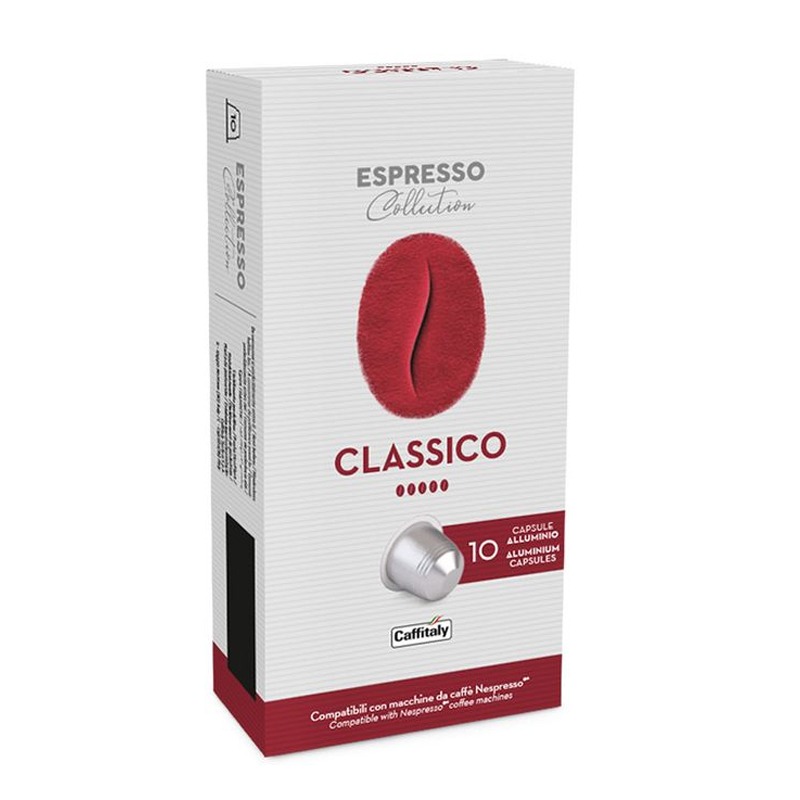 Paquet De 10 Capsules CAFFITALY Classico Compatible Nespresso