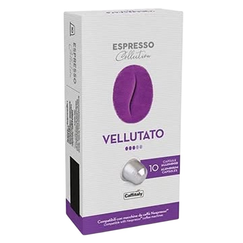 Paquet De 10 Capsules CAFFITALY Vellutato Compatible Nespresso